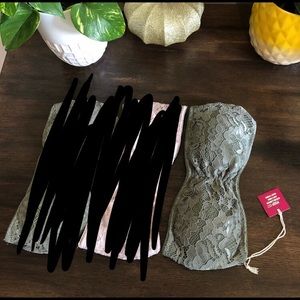 Poof! Strapless bandeau bra